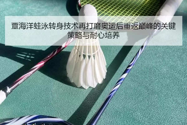 覃海洋蛙泳转身技术再打磨奥运后重返巅峰的关键策略与耐心培养